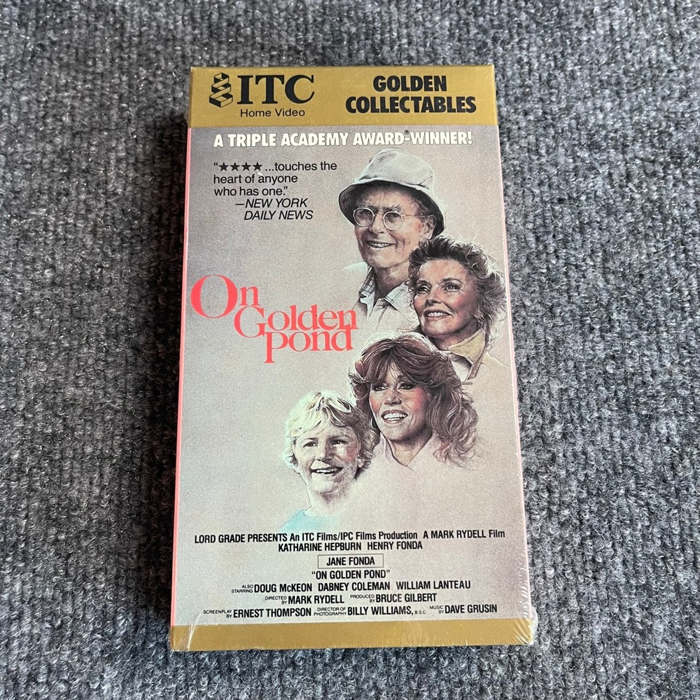 On Golden Pond VHS 1981 ITC Golden Collectables Henry Fonda Hepburn NEW
